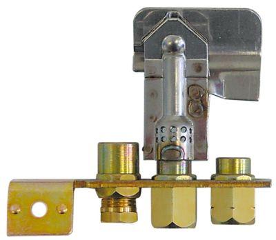 Tändlågebrännare 3 flammor Gasanslutning 6mm