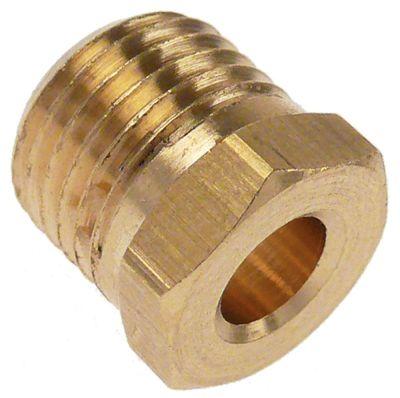 Spark Tube Skruvtråd M10x1 Mässing ID Ø 72mm L 11mm SW 10 VPE 1 st.