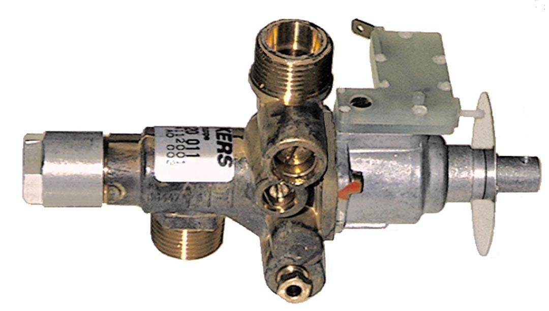 Gashane Type CH120 KBD ø 35mm Gasindgang M20x1,5 Gasudgang M20x1,5 Termoelementtilslutning M8x1