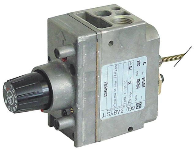 GAS THERMOSTAT TYP 660 BABYSIT SERIEST.MAX. 110 ° C 30-110 ° C Gasinlopp 3/8 