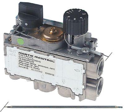 Gastermostat 100-340 ° C termoelementanslutning M9x1 kapillärrör 720mm