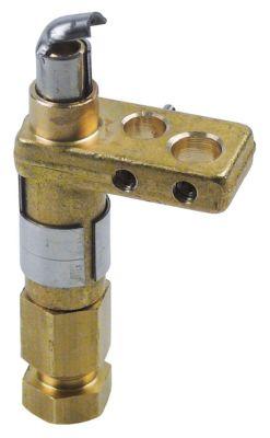 Tändlågebrännare 1 flamma Gasanslutning 6mm