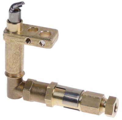 Tändlågebrännare 1 flamma Gasanslutning 6mm