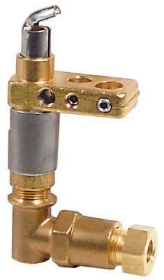 Tändlågebrännare 1 flamma Gasanslutning 6mm