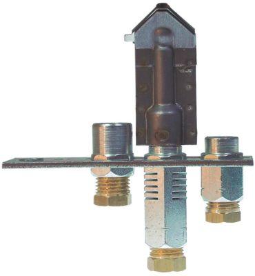 Tändlågebrännare 3 flammor  - Gasanslutning 6mm