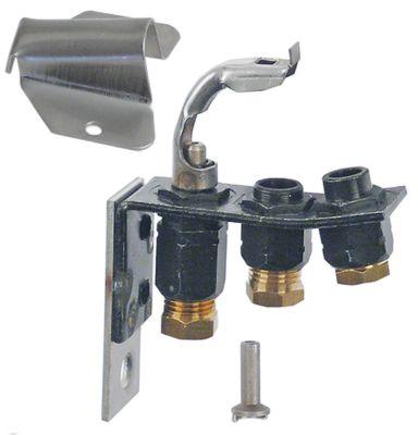 Tändlågebrännare 2 flammor Naturgas/flytande gas