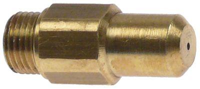 Gas munstycktråd M10x1 SW 11 BORE Ø 6mm Inside Tip