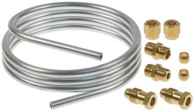 Tändsgassladd aluminiumrör Ø 6mm l 1220mm Set väggtjocklek 15mm