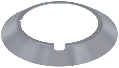 Täck rostfritt stål Ø 180 mm materialstyrka 2mm hål Ø 118mm för gasspis