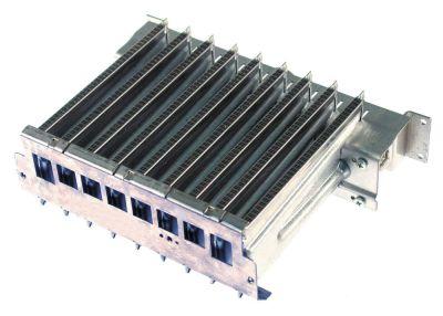 Flat Burner L 245mm B 185mm H 80mm Burner Row 9 för rispokare Ved Area 175x155mm