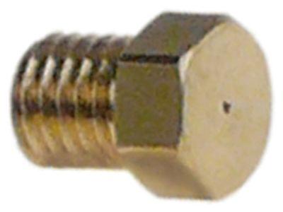 Veigh Burner Nozzle Natural Gas Celebrity 40 Borrning Ø 4mm Tråd M5X0.75 Mässing VPE 1 PCS.