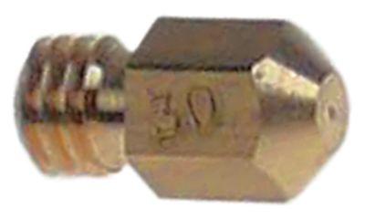 VEVE Burner Nozzle Natural Gas/F-Gas Celebrity Number 30 Borrning Ø 3mm Tråd 7/32 