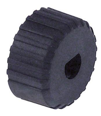 Knappadapterplast ut Ø 26mm tjocklek 14mm axel 8x6,5mm