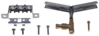 Tändlågebrännare 2 flammor Munstycke ø 45mm