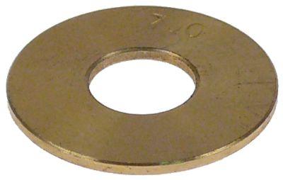 Drossel Skive Brass ID Ø 7mm Out Ø 18mm Materialstyrka 1mm för kombinera Famfer