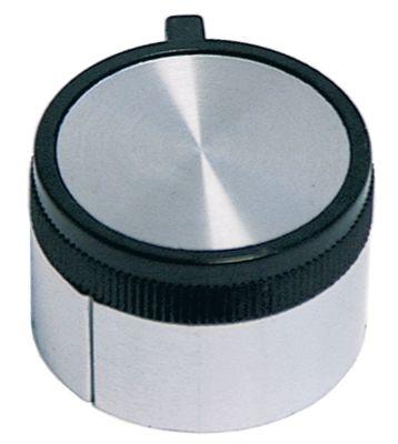 Knappkontakt Zero Mark Ø 38mm Axis Ø 6x4,6mm Sloothing Up Fits Mercury Silver