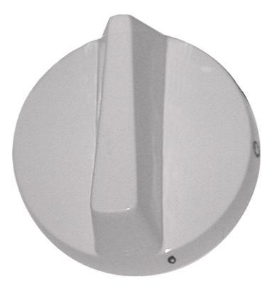 Button Gashane utan tändning flamma Ø 50mm axel Ø 6x4,6 mm utjämning höger passar polydor vit
