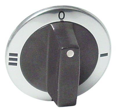 Knapp Kontakt 4-omslag Ø 63mm Axis Ø 6x4,6 mm Sloting Up