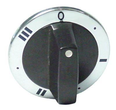 Knapp Kontakt 7-Blagor Ø 63mm Axis Ø 6x4,6 mm Sloting Up