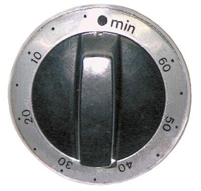 Knappt tid 60min Ø 63mm axel Ø 6x4,6 mm utjämning av silver