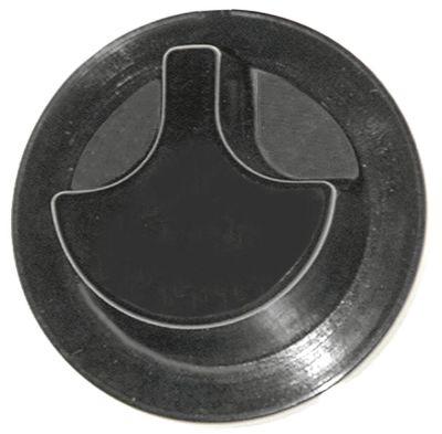 Knapp Utan Symbol Ø 62mm Axis Ø 6x4,6mm Sloothing Up Black