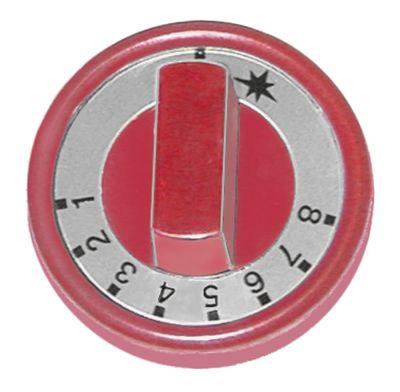 Vred Gastermostat 1-8 ø 76mm Axel ø 10x8mm