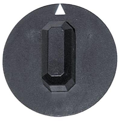 Knapp Ø 44 mm svart kontakt nollaxel Ø 3,5x3,5 mm utjämning - - ° C