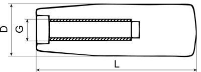 CylindergRepppTröd M10 Ø 28mm L 87mm