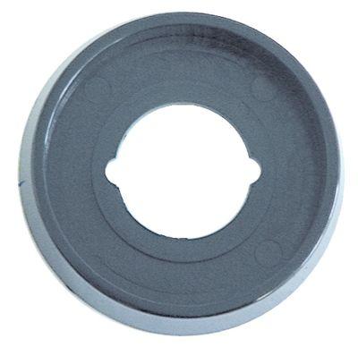 Rosett ID ø 72mm svart till vred