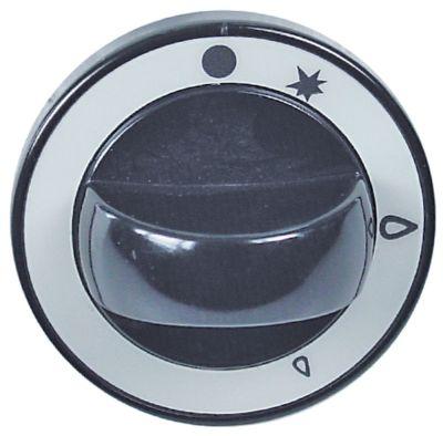 Vred Gaskranar med tändlåga ø 60mm Axel ø 10x8mm