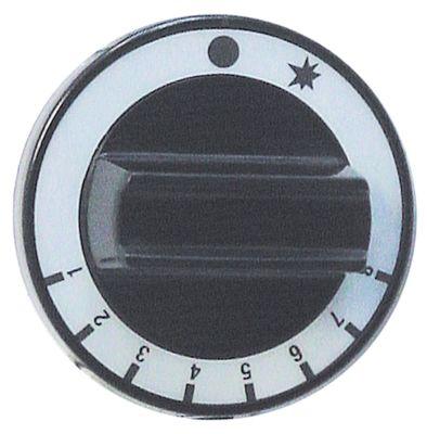 Vred Gastermostat 1-8 ø 60mm Axel ø 10x8mm