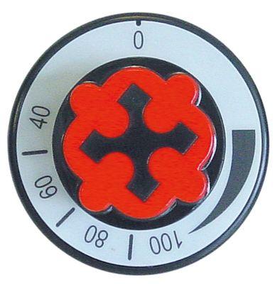 Vred Termostat ø 70mm Axel ø 6x4,6mm