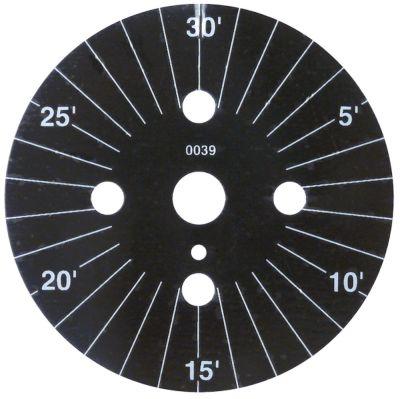 Scaleskive Ø 60mm Rotationsvinkel 0-360 ° Permanent position No Division 30min