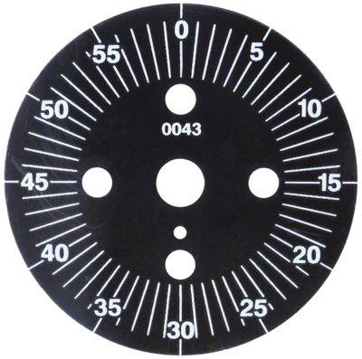 Scaleskive Ø 60mm Rotationsvinkel 0-360 ° Permanent position No Division 60min