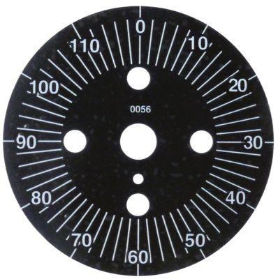 Scaleskive Ø 60mm Vändvinkel 0-360 ° Permanent position No Division 110min