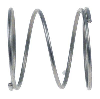 Tryckfjäder Ø 33mm L 33mm Trådtjocklek Ø 1,6mm -knapp