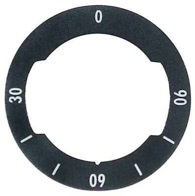 Vredsymbol Termostat T.max. 90°C 30-90°C ID ø 42mm