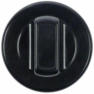 Knob Universal Ø 70 mm svart utan adapter/uppringningsplatta