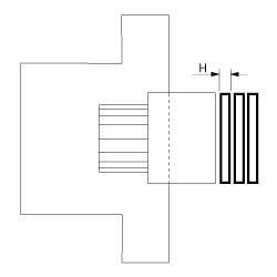 Bricka ø 16mm Axel ø 8x5/8x6,5/8x7/7x7mm H 1mm