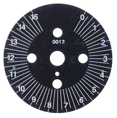 Scalskive Ø 60mm rotationsvinkel 30-330 ° Permanent position ingen division 15min