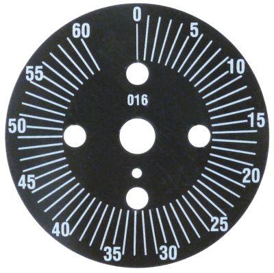 Scalesky Ø 60mm Vändningsvinkel 0-330 ° Permanent position No Division 60min