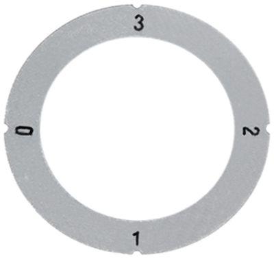 Knappsymbol Kontakta 4-slags silverskift Square 0-3-2-1