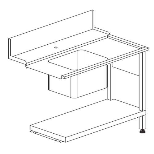 Sidobord T50 till Dihr huvdiskmaskin