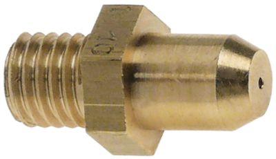 Gas munstycktråd M10x1.5 SW 14 borrning Ø 11mm