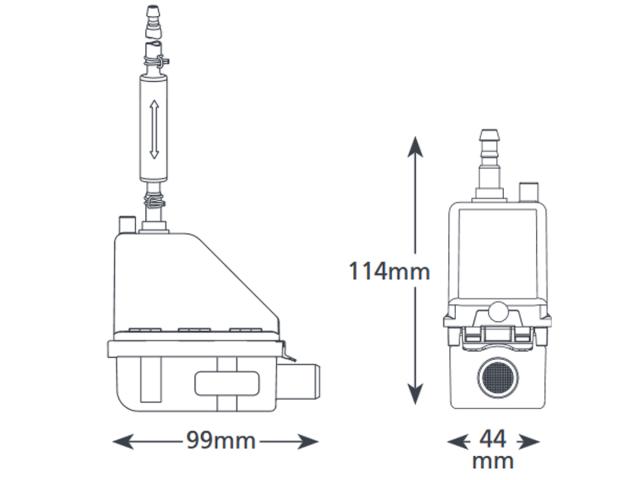 Avloppspump w/kanal 3/8 