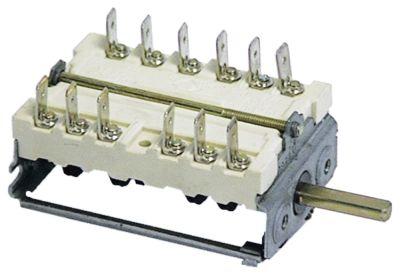 CAM-switch 5 Driftspositioner Byte av växel Sekvens 0-1-2-3-4 Axel Ø 6x4,6mm