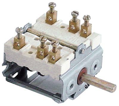 Cam Switch 3 Driftspositioner 2NOSEQUENCE 1-0-2 16A Axel Ø 6x4,6mm Axel L 23mm