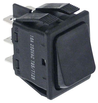 Tippning Switch Publishing Dimensions 30x22mm Black 2Co 250V Connection Flat Sticks 6.3 Mm Installation Dimensions 30