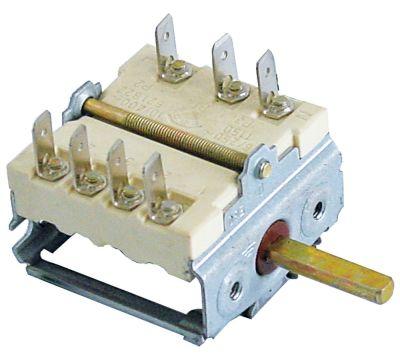 CAM Switch 4 Driftpositioner Sekvens 0-1-2-316A Axel Ø 6x4.6mm Anslutning MANA Faston 3-polig