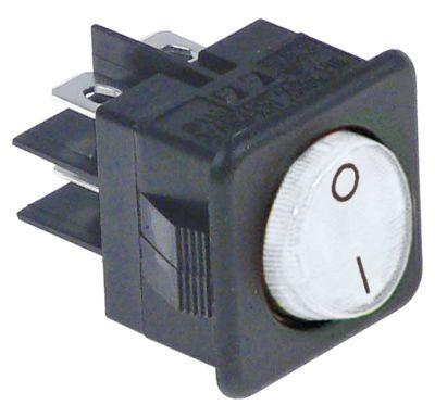 Tippning Switch Publishing Dimensions 25.5x25mm White 2No 250V Connection Flat Sticks 6.3 MM 0-I 16A